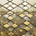 Coquille de dosseret carreau verre bleu fondu en mosaïques de résine S102 crackle mosaïque cristal autocollant de carreaux de mur de salle de bain