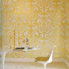 Motif carreaux de mosaïque dorée verre pour mur carreaux décoratifs crème blanc cristal verre carrelage salle de bain mur dosseret 21308