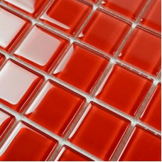 4028 de carreaux de verre rouge tuile de mosaïque Backsplash cristal verre carreaux cuisine mur frontière autocollants piscine carrelage salle de bain