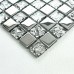 Verre argent tuile dosseret idées salle de bains mosaïque carreaux plating pas cher artisan carré mur autocollants douche carrelage PGT8123