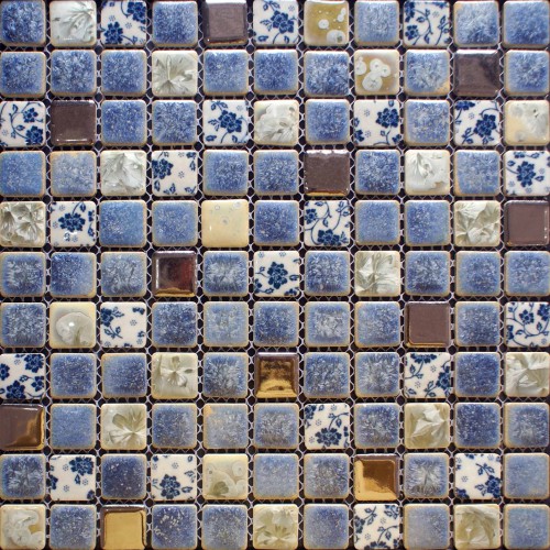 Carreaux de porcelaine dosseret cuisine pour murs bleu et blanc carreaux de douche mur émaillé conception pas cher mosaïque carrelages GPT112 Carreaux de porcelaine dosseret cuisine pour murs bleu et blanc carreaux de douche mur émaillé conception pas cher mosaïque carrelages GPT112
