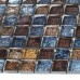 La mosaïque en verre glacé tuile dosseret idées salle de bains feuilles brun et bleu cristal verre mur carreaux cuisine bon marché dosserets CGT133