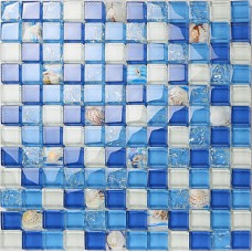 Résine conque carrelage cuisine dosseret salle de bain plancher mer crackle bleu cristal bar table douche design carreaux de mur KLGT18