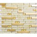 Bande cristal verre carrelage salle de bains modèles emboîtables en acier inoxydable or dosseret cuisine déco KLGTM05