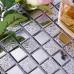 mosaïque de carreaux mosaïque mur tuile dosseret argent en céramique émaillé pour miroir de salle de bains étage HD-063 cuisine dosseret carreaux