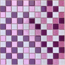 Cristal verre mosaïque feuilles mur violet autocollants cuisine dosseret idées plancher miroir dessins salle de bain douche CGT562
