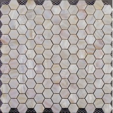 Mère de mosaïque à six pans creux de perle tuiles dosseret bon marché de salle de bain douche carreaux dessins irisé seashell carrelage matériaux coquille normale ST019